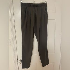 Comfortable dress pants with paperbag waist